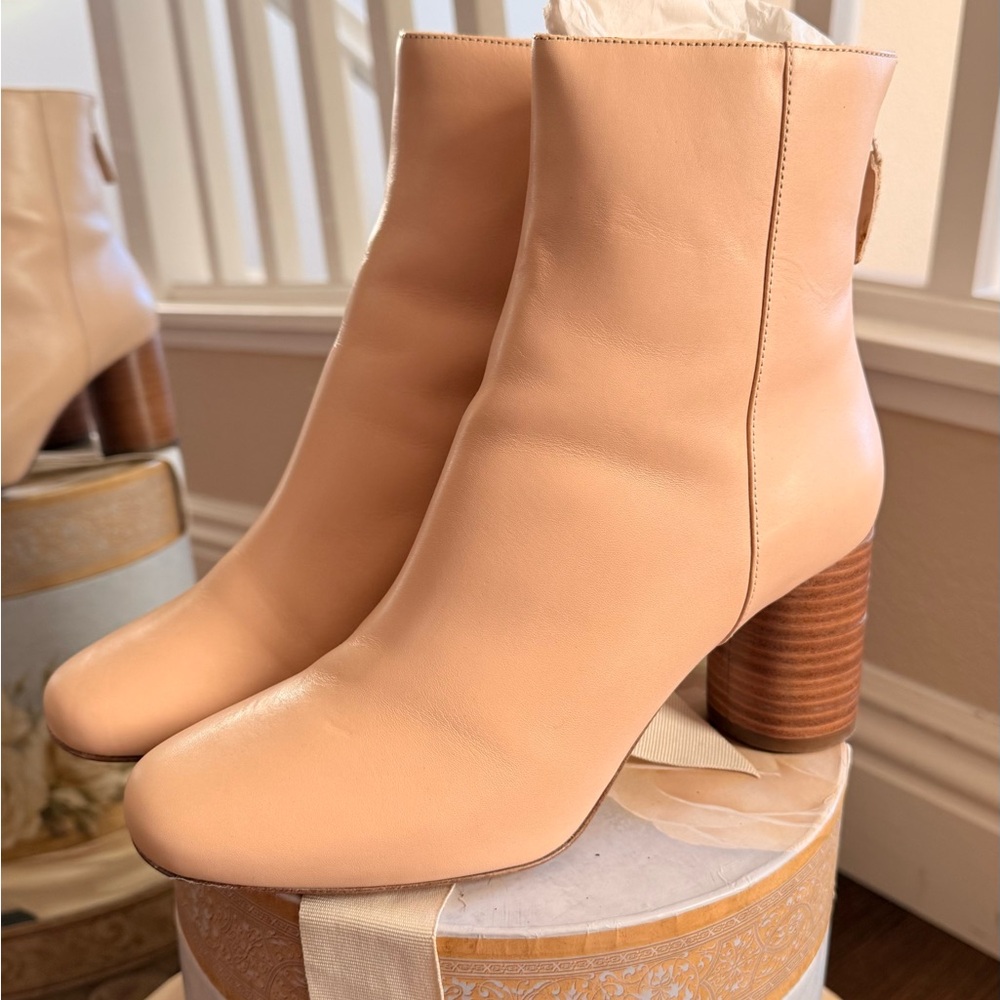 Sandro Peach Ankle Boots